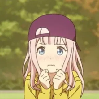 😳 Chika Fujiwara Kaguya-sama: Love Is War anime, girl, chika fujiwara, kaguya-sama, cute, cartoon whatsapp sticker