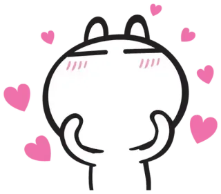 💕 kreskówka, miłość, słodkie, serca telegram sticker