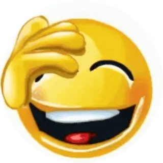 🌟 emoji, lachen, facepalm, ausdruck, humor, reaktion telegram sticker