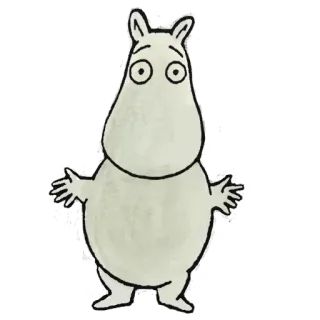 ✉️ Moomin Moomins Moomin, cartoon, cute, character telegram sticker
