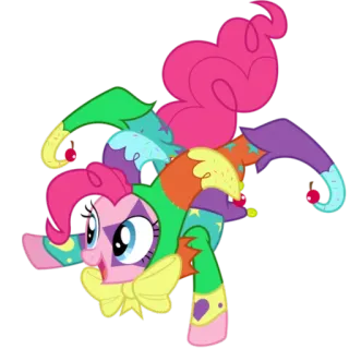 👯 Pinkie Pie My Little Pony pinkie pie, шут, яркий, my little pony, мультфильм, пони, лошадь telegram sticker