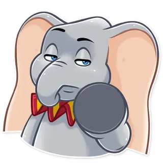 🖐 Dumbo Cartoon, Elefant, Disney, Dumbo, Tier whatsapp sticker