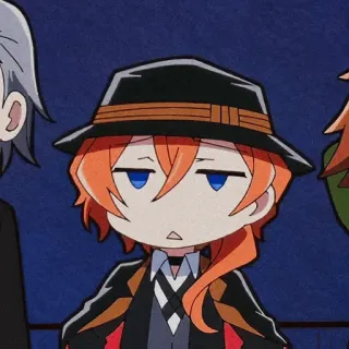🥀 Chuuya Nakahara Bungou Stray Dogs Anime, Manga, Chibi, Chuuya Nakahara, Bungou Stray Dogs whatsapp sticker