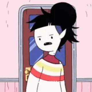 🖤 Marceline Adventure Time cartoon, vampire, anime, girl, character whatsapp sticker