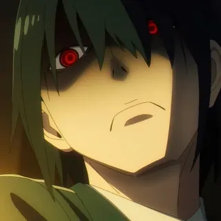 🙂 Anime, Manga, Personaggio, Arrabbiato, Occhi rossi, Animazione, Spaventoso telegram sticker