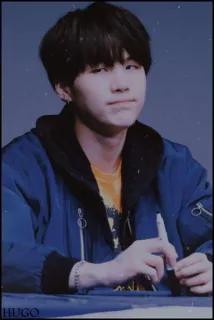 🌚 HUGO ผู้ชาย, เสื้อแจ็คเก็ต, คน, kpop, เอเชีย telegram sticker