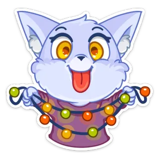 😻 lis, kreskówka, słodki, zwierzę, naklejka, kapryśny, zabawny, postać telegram sticker
