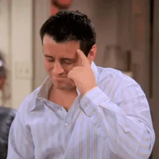 🎃 Joey Tribbiani Friends Joey, Friends, Pensée, Drôle, Série TV, Personnage telegram sticker