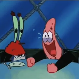 😂 Patrick Star and Mr. Krabs SpongeBob SquarePants telegram sticker
