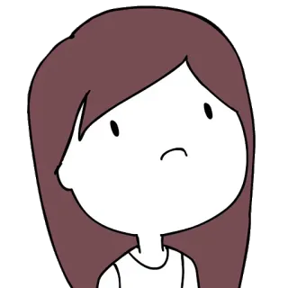 ☹ Desenho animado, Personagem, Ilustração, Desenho telegram sticker
