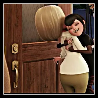 🖤 Mavis Dracula Hotel Transylvania desenho animado, filme, animação, família, Hotel Transilvânia, Drácula, Mavis, amizade telegram sticker