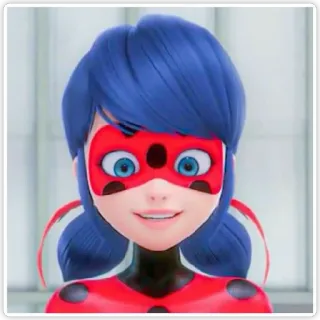 😄 Ladybug Miraculous: Tales of Ladybug & Cat Noir 무당벌레, 만화, 슈퍼히어로, 미라큘러스 whatsapp sticker