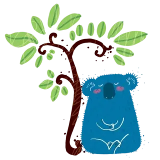 Keep calm like Koala @stickersb2b telegram stickers