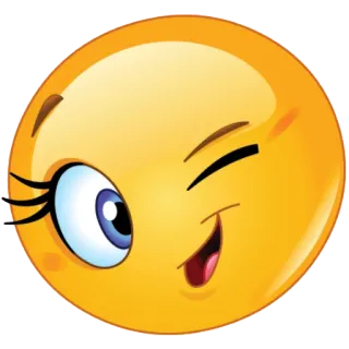 😉 Emoji, Smiley, Zwinkern, Gesicht telegram sticker