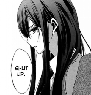 🤫 SHUT UP. Anime, Manga, Cállate, Chica, Emocional telegram sticker