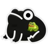 ⚫️ Frosch, Meme, Tier, Internet telegram sticker