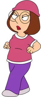 😠 Meg Griffin Family Guy dessin animé, Meg, Griffin, famille, série télé telegram sticker