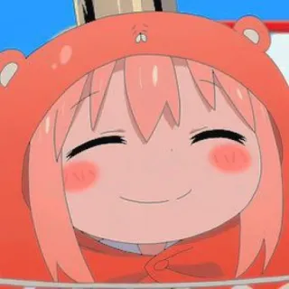 💘 Umaru Doma Himouto! Umaru-chan Anime, Umaru, Słodki, Kawaii, Niedźwiedź, Bluza z kapturem whatsapp sticker