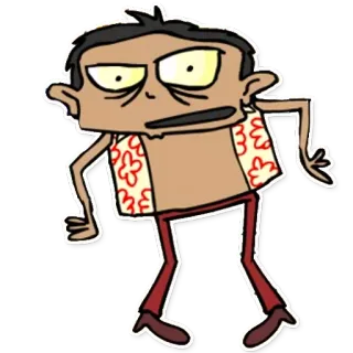 🏖 desenho animado, personagem, desenho, ilustração, engraçado, adesivo whatsapp sticker