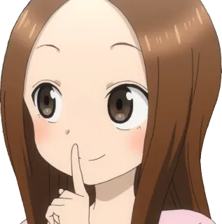 🤫 Takagi Karakai Jozu no Takagi-san Anime, Manga, Takagi, Karakai Jozu no Takagi-san, Chica, Molestar, Shhh telegram sticker