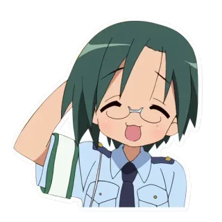 😅 Anime, Polizei, Polizist, Niedlich, Manga telegram sticker