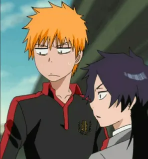😐 Ichigo Bleach anime, manga, characters, Ichigo Kurosaki, Bleach telegram sticker