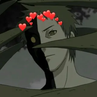 ❤️ Obito Uchiha Naruto Аниме, Манга, Обито, Учиха, Сердечки, Фанатское telegram sticker