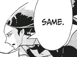 😶 SAME. Anime, Manga, Same, Ausdruck telegram sticker