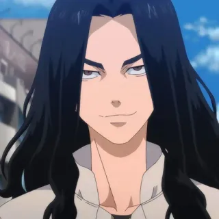 😏 Keisuke Baji Tokyo Revengers Anime, Manga, Karakter, Potret, Rambut hitam telegram sticker