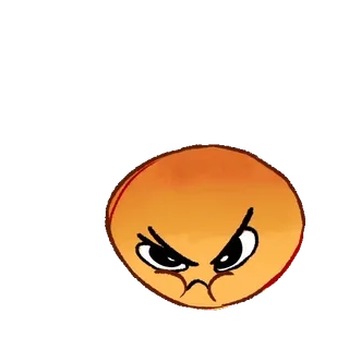 😡 злой, выражение, сердитый, оранжевый, лицо whatsapp sticker