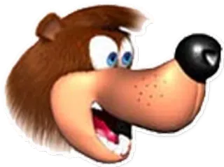 😱 Banjo Banjo-Kazooie Bär, Videospielfigur, Cartoon, Tier telegram sticker
