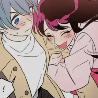 ☺ Anime, Paar, Cartoon, Liebe, Beziehung whatsapp sticker