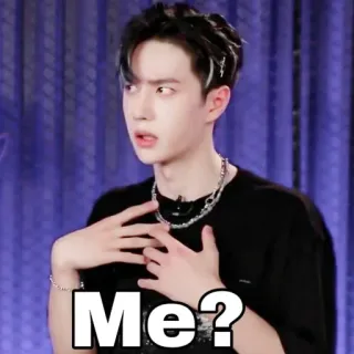 🤍 Me? personne, homme, question, expression, visage telegram sticker