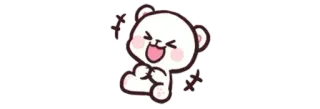 🤣 oso, lindo, kawaii, dibujos animados, feliz whatsapp sticker