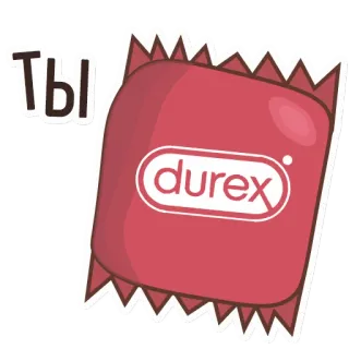 🍆 Ты preservativo, Durex, proteção, sexo, russo telegram sticker