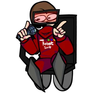 ⬅️ Robot Suit robot, suit, character, cartoon, art, animation telegram sticker