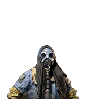 🎭 gas mask, hood, futuristic, gear, protective gear, mask telegram sticker