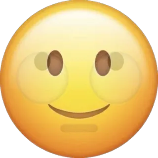 😐 อิโมจิ, ใบหน้า, ยิ้ม, สีหน้า, มีความสุข telegram sticker