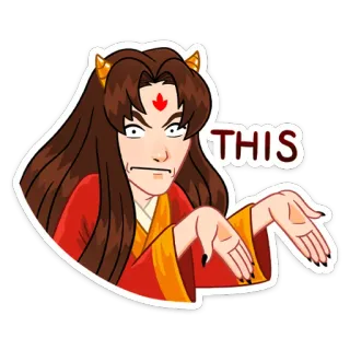❓ THIS meme, pointing, character, sticker telegram sticker