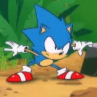 🐿 Sonic Sonic, Sega, Videospiel, Charakter whatsapp sticker