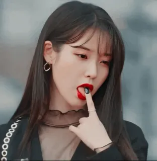 🍷 IU K-Pop, zanger, beroemdheid, actrice, IU telegram sticker