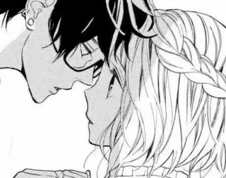 💚 Anime, Manga, Romance, Amore, Coppia, Arte telegram sticker