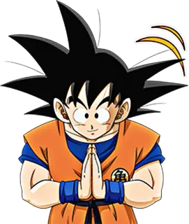🙏 Goku Dragon Ball Anime, Sapaan, Goku, Dragon Ball, Saiyan telegram sticker
