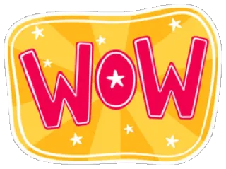 🙀 WOW 와, 감탄, 놀람, 재미, 스티커 telegram sticker