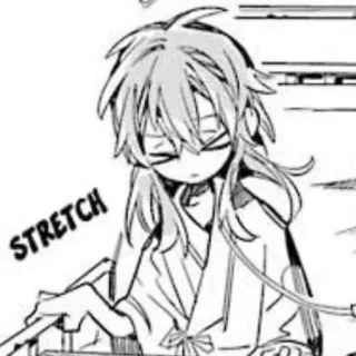 📦 STRETCH dehnen, Anime, Manga, Charakter, Kunst whatsapp sticker