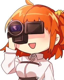 🧐 Anime, Manga, Aparat, Postać, Słodkie telegram sticker