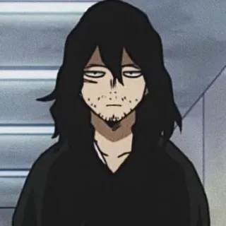 😐 Shota Aizawa My Hero Academia anime, teacher, aizawa, my hero academia, shota aizawa telegram sticker