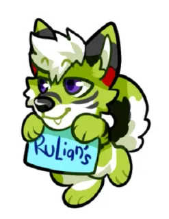 💌 Rulian's cartone animato, animale, volpe, carino, adesivo, personaggio telegram sticker