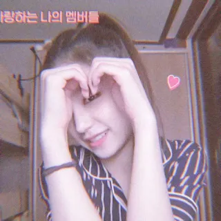 🐧 사랑하는 나의 멤버들 menina, coreano, coração, amor, membro telegram sticker