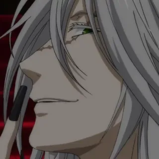 😏 Undertaker Black Butler Anime, Manga, Black Butler, Undertaker, Personaggio telegram sticker